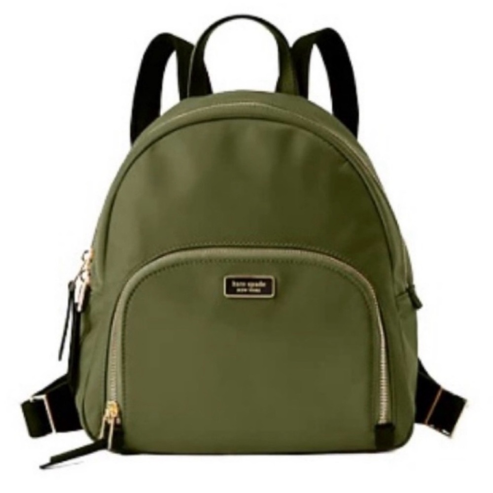 Kate Spade Green Backpack with Adjustable Straps